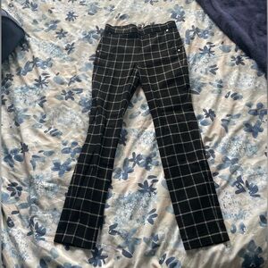 Black and White Plaid Pants - Anne Klein